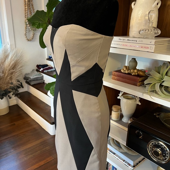Strapless black and beige dress in size small - Picture 5 of 8
